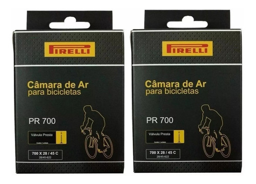 Camara De Ar Pirelli 700x28/45c 29x1.50/1.75 Bico Fino 2unid