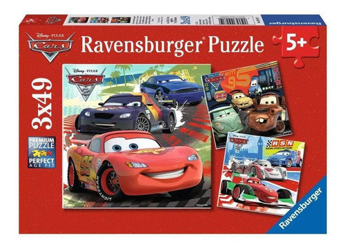 3 Rompecabezas Ravensburger Cars 49 Pzs