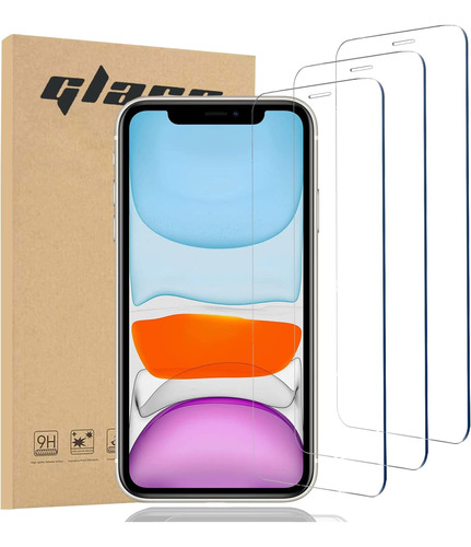 Paquete 3 Protectores Pantalla Para iPhone 11 iPhone XR Pant