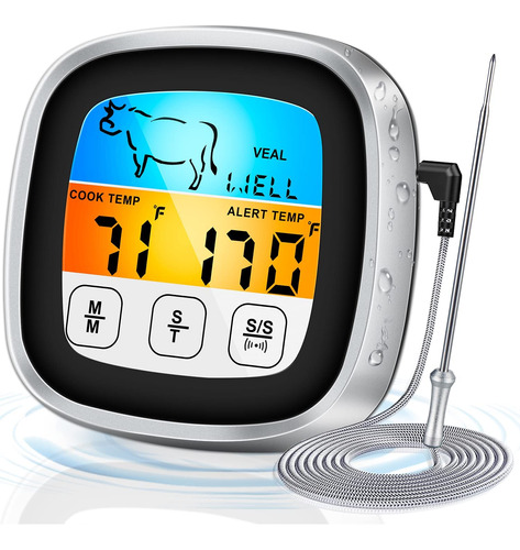 Termometro Digital De Lectura Instantanea Para Carne, Termom