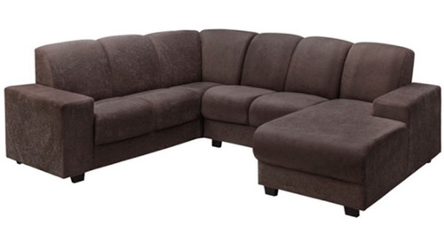 Sofa Esquinero Juego De Living Sillon Marron Leblon