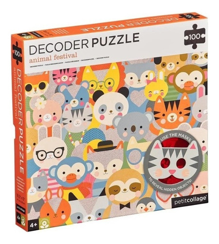 Puzzle 100 Piezas - Animales - Petit Collage -