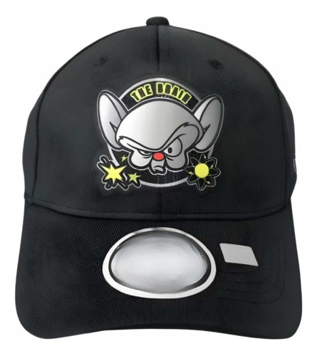 Gorra Pinky Y Cerebro Premium Flex Fit Negra