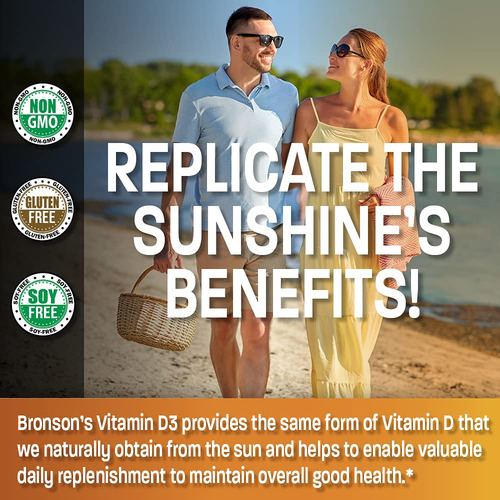 Bronson Vitamina D3 10,000 Ui 360 Cápsulas Blandas