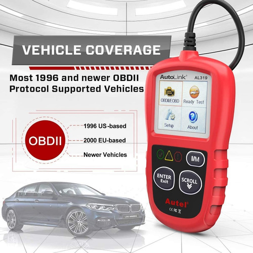 Imagen 4 de 7 de Escáner De Código Autel Autolink, Rojo Y Negro