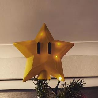 Super Mario Tree Star- Figura Plastica