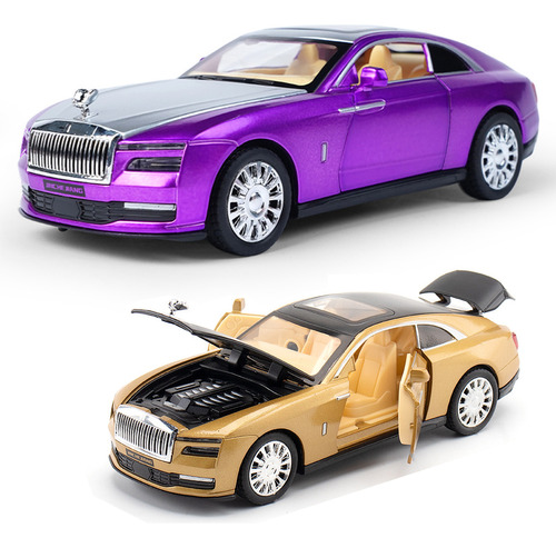 Rolls Royce Spectre Miniatura Metal Car Con Base Expositora