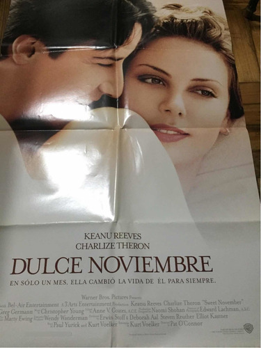 Poster Dulce Noviembre Keanu Reves Charlize Theron (Usado)