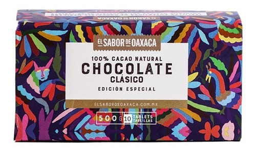 Chocolate Oaxaca De Mesa Amargo 100% Cacao 10 Tablillas