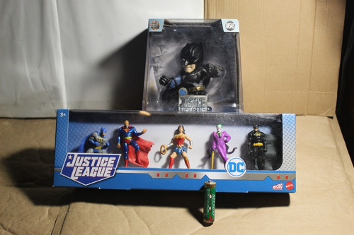 Batman Metalfig Justice League Dc Metals + Pack Micro Mattel