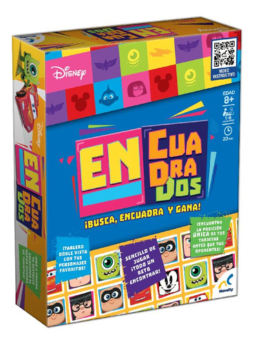 Novelty Corp - Juego De Mesa Infantil En Cuadrados Disney