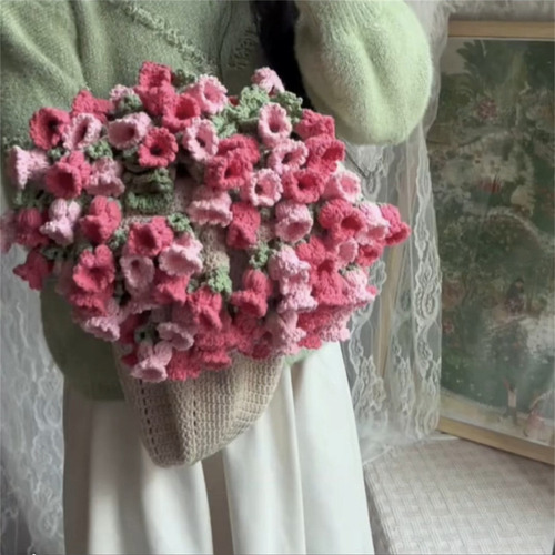 Manta De Ramo De Flores Crochet Suave Y Hecha Mano For Toda