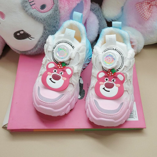 Zapatillas Impermeables Plus Fleece Para Niños