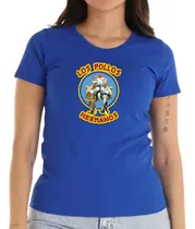 Comprar Playera De Dama Azul Rey Los Pollos Hermanos Breaking Bad
