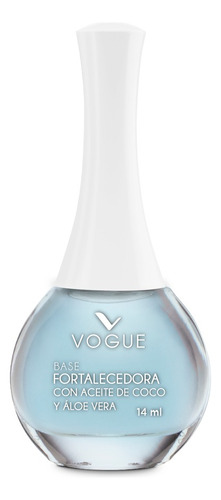 Base Fortalecedora Con Aceite De Coco Y Aloe Vera Vogue 14ml