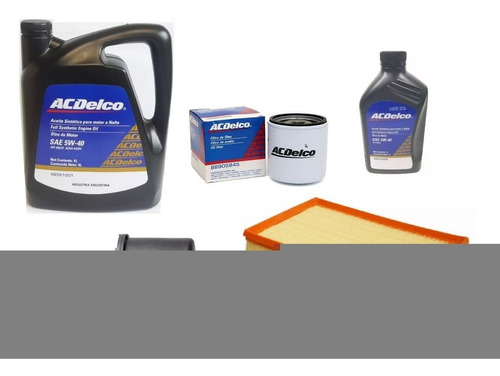 Kit 3 Filtros + Aceite Acdelco 5w40 Chevrolet Corsa Ii 100%