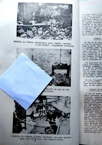 Quema De Iglesias Junio 1955 Investigación Zanchi Peron (Usado)
