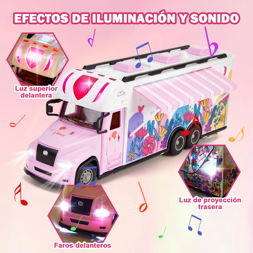 Zacro RC camión de camping rosa