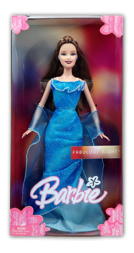 Fabulous Night Barbie Brunette Blue Dress 2005 Edition