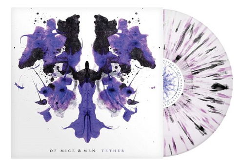 Of Mice & Men Tether, Blanco, Morado Y Negro Splatter Lp