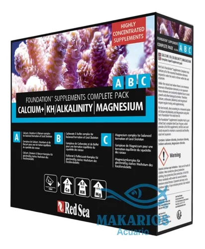Foundation Abc Pack Red Sea X3 Ca Kh Mg Reef Acuario Marino