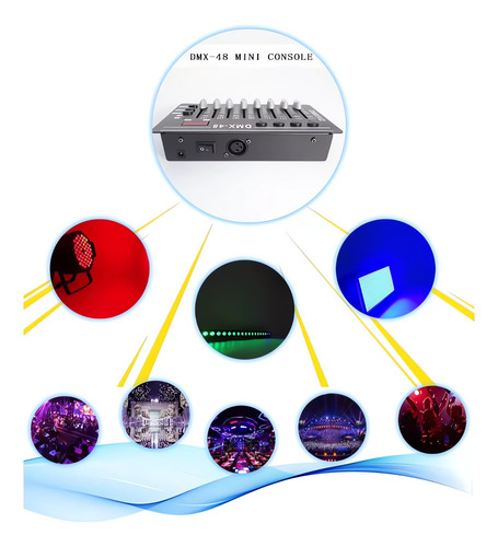 Controlador Dmx 12 Canales Luces Dj Consola -48
