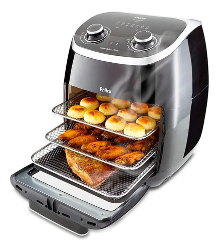 Fritadeira Philco Air Fryer 2 Em 1 Oven 11l Pfr2000p 127v