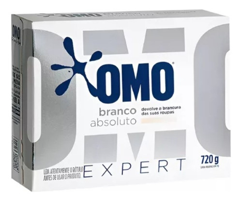 Lava Roupas Em Pó Omo Branco Absoluto Expert 720g C/12 Und
