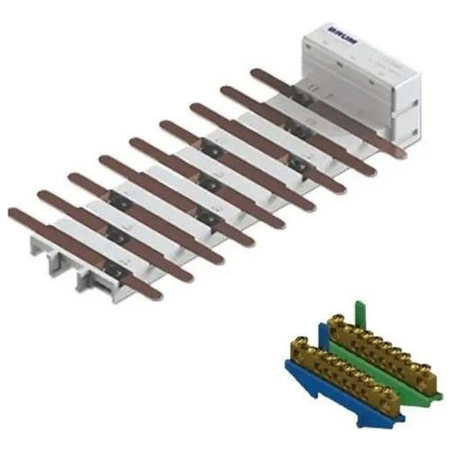 Barramento Trifásico Flut 100a 34 Disjuntores Din + N E T