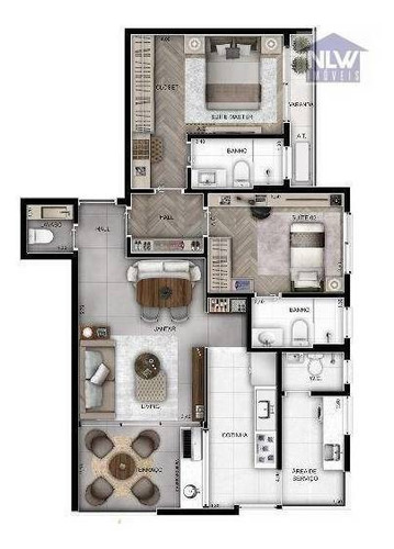 Imagem 1 de 12 de Apartamento À Venda, 73 M² Por R$ 1.258.314,00 - Perdizes - São Paulo/sp - Ap3163