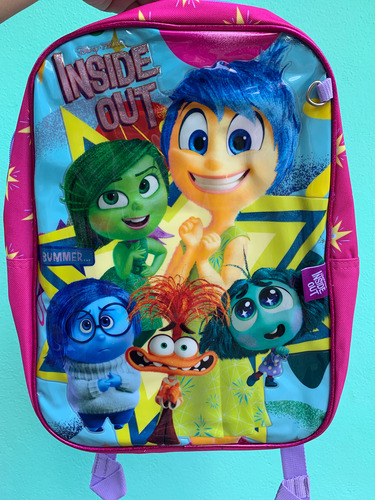 Mochila Infantil Disney Intensamente 2 Rosa Chicle