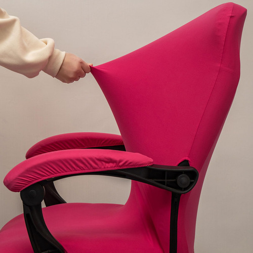 Funda Elástica Universal Para Silla De Oficina Tamaño L Rosa