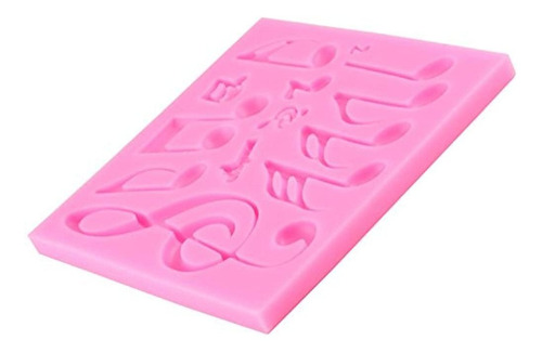 Mujaing Musica Nota Gumpaste Para Reposteria De Silicona P
