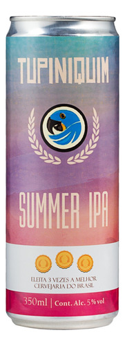 Cerveja artesanal Tupiniquim Summer IPA lata 350ml