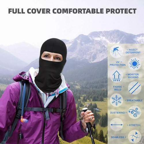 Pack 6 Balaclava Pasamontaña Polliester Deporte Moto Bici