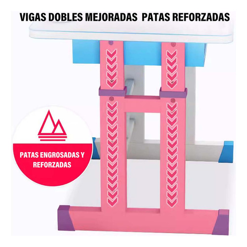 Escritorio Mesa Infantil Incluye Silla Accesorios Niños80*50