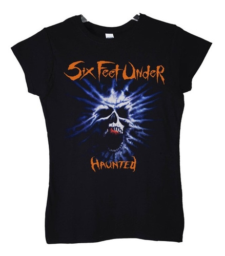 Polera Mujer Six Feet Under Haunted Metal Abominatron