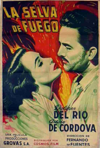 Lienzo Canvas Cartel Película La Selva Fuego Dolores Del Río
