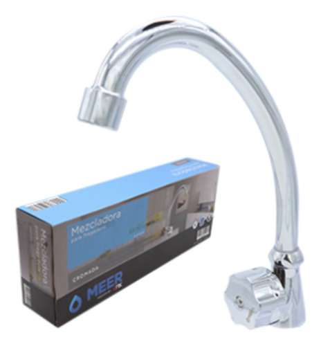 Mezcladora Monomando Cuello Rigido 1/4 Vuelta Meer Mzf824