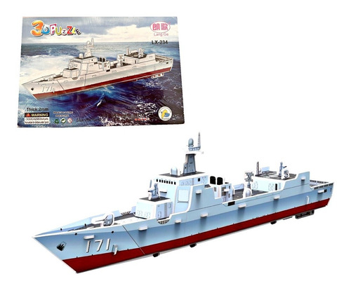 Rompecabezas 3d Puzzle Fragata Type 23 Hms 24pzas Maqueta