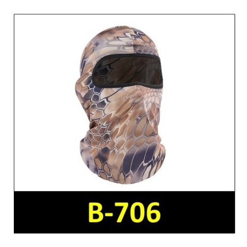 Balaclava Protección Completa Mascara Color Negro Camuflaje