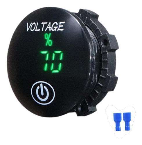 De Voltaje Digital De Automóvil 12 V 24v Voltímetro Verde