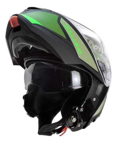 Imagen 3 de 7 de Casco Moto Rebatible Smk Gullwing Kresto Doble Visor