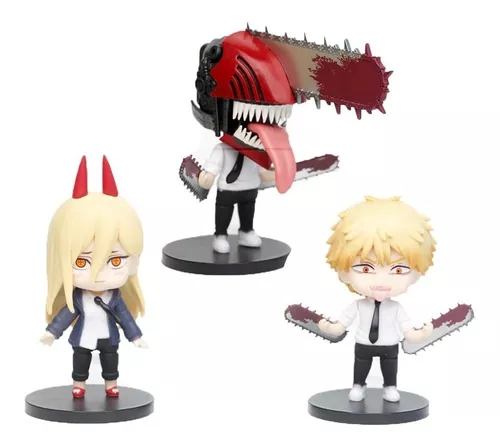 Kit 2 Figuras Chainsaw Man Anime Motosserra Novo Promoção - Hype Loja™