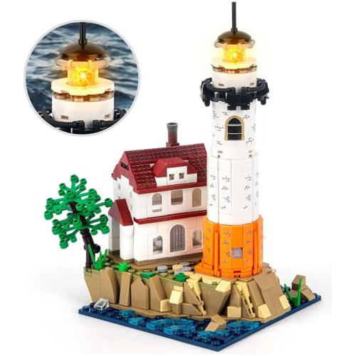 Vziimo Ideas Lighthouse Building Set For Adults And Kids, Cr