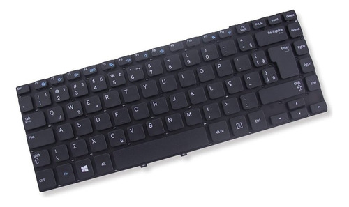 Teclado Para Notebook Samsung Ativbook Np270e4e-kd5br Cor Preto