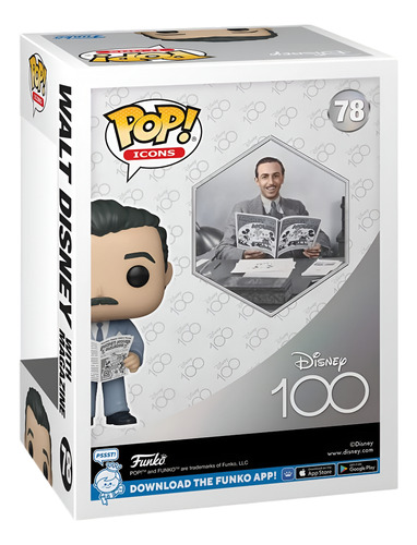 Funko Pop! Disney 100 Walt con Revista