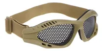 Comprar Óculos De Proteção Tático Telado Metal - Airsoft Paintball Cor Tan