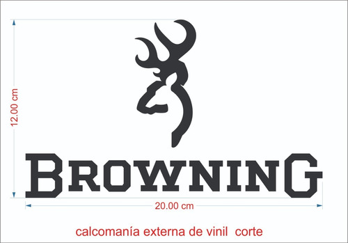 Sticker Calcomania Browning