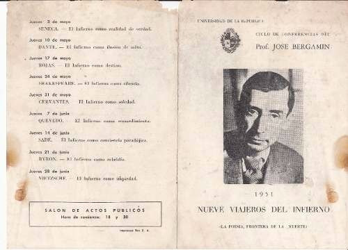 Exilio Español Bergamin Programa Universidad Uruguay 1951